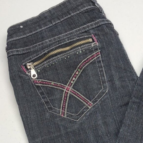 VINTAGE BONGO BLACKWASH SLIM STRAIGHT JEANS 7/29x32 😎 - Picture 11 of 13